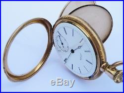 1872 Model Waltham Nice A. W. Co. 18K Gold Case Pocket Watch- Beautiful movement