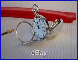 1872 Waltham P. S. BARTLETT Key Wind Pocket Watch COIN SILVER HUNTER CASE 18s Runs