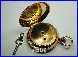 1873 AMERICAN WATCH APPLETON TRACY & CO 16K SOLID GOLD CASE 10s key wound pocket