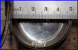 1873 Antique English Silver Fusee Pocket Watch Case
