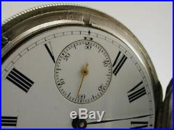 1873 Silver Benjamin Chadwick Chronometer Hunter's Case Needs Detent Spring