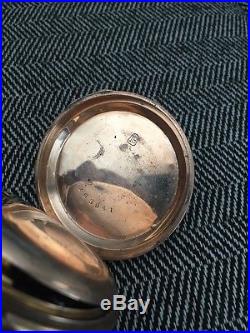 1874 Illinois Watch Co 7 Jewels Pocket watch Size 18 18K Box Hunter Case Runs