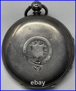 1874 London, Sterling Case, Key Wind 16s. Pocket Watch. Running. DW-23