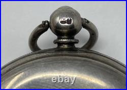 1874 London, Sterling Case, Key Wind 16s. Pocket Watch. Running. DW-23