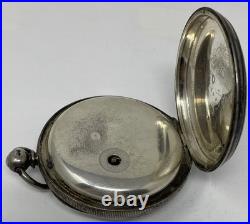 1874 London, Sterling Case, Key Wind 16s. Pocket Watch. Running. DW-23