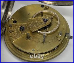 1874 London, Sterling Case, Key Wind 16s. Pocket Watch. Running. DW-23