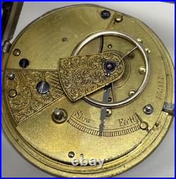 1874 London, Sterling Case, Key Wind 16s. Pocket Watch. Running. DW-23
