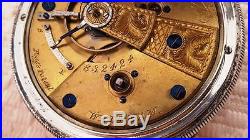 1875 WALTHAM (Waltham Watch Co Grade) MODEL 1857, 15 jewels, GOOD COIN CASE, nr