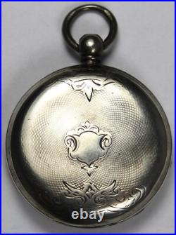 1875 Waltham Crescent Garden 14s 7j Coin Silver Hunter Case Pocket Watch Repair