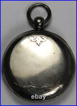 1875 Waltham Crescent Garden 14s 7j Coin Silver Hunter Case Pocket Watch Repair