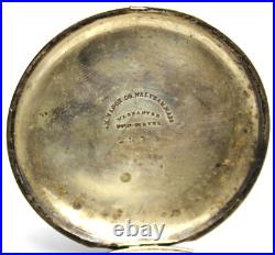 1875 Waltham Crescent Garden 14s 7j Coin Silver Hunter Case Pocket Watch Repair