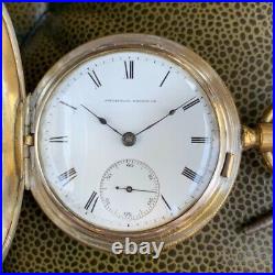 1876 Waltham P. S. Bartlett 18S 11J Key Wind Hunter Case Pocket Watch