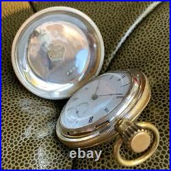 1876 Waltham P. S. Bartlett 18S 11J Key Wind Hunter Case Pocket Watch