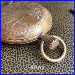 1876 Waltham P. S. Bartlett 18S 11J Key Wind Hunter Case Pocket Watch