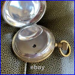 1876 Waltham P. S. Bartlett 18S 11J Key Wind Hunter Case Pocket Watch