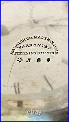 1877 WALTHAM W. W. Co 18S 15J ca1878 Sterling Silver Hunter case Lever set