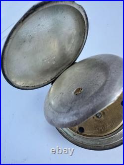 1879 Elgin Key Wind Pocket Watch, Coin Silver Hunter Case, Runs And Stops