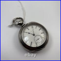 1879 Hampden Springfield Pocket Watch S18 Heavy Coin Silver Case Best Offer