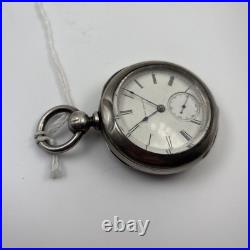 1879 Hampden Springfield Pocket Watch S18 Heavy Coin Silver Case Best Offer