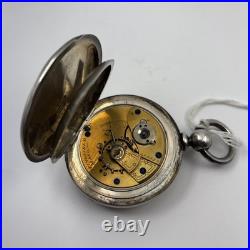 1879 Hampden Springfield Pocket Watch S18 Heavy Coin Silver Case Best Offer