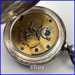 1879 Hampden Springfield Pocket Watch S18 Heavy Coin Silver Case Best Offer