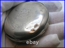 1879 Hampden Springfield Pocket Watch S18 Heavy Coin Silver Case Best Offer
