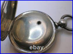 1879 Hampden Springfield Pocket Watch S18 Heavy Coin Silver Case Best Offer