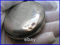 1879 Hampden Springfield Pocket Watch S18 Heavy Coin Silver Case Working