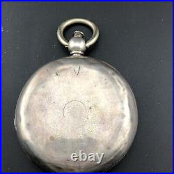 1879 Waltham Broadway 1877 Coin Silver 18s Hunter Case Key Wind Pocket Watch