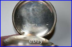 1880 WALTHAM Coin Silver Hunter Case 15 Jewel S18 Pocket Watch Key Wind