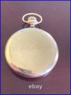 1880s PATEK PHILIPPE POCKET WATCH with N Matson Chicago Dial & Gold Filled Case