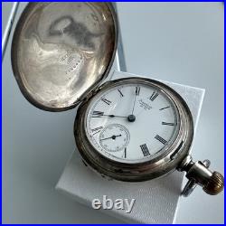 1881 American Waltham Watch Co. A. W. C. Coin Silver Pocket Hunter Case Watch