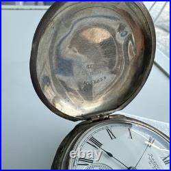 1881 American Waltham Watch Co. A. W. C. Coin Silver Pocket Hunter Case Watch