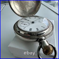 1881 American Waltham Watch Co. A. W. C. Coin Silver Pocket Hunter Case Watch