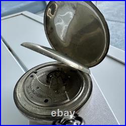 1881 American Waltham Watch Co. A. W. C. Coin Silver Pocket Hunter Case Watch