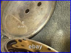 1881 Lancaster Watch Co. Pocket Watch Blauer Coin Silver Case Iowa Dial