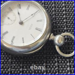 1882 Waltham PS Bartlett Model 1877 18s 11j Pocket Watch Silver Case Runs