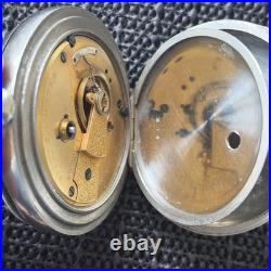 1882 Waltham PS Bartlett Model 1877 18s 11j Pocket Watch Silver Case Runs