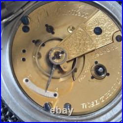 1882 Waltham PS Bartlett Model 1877 18s 11j Pocket Watch Silver Case Runs