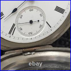 1882 Waltham PS Bartlett Model 1877 18s 11j Pocket Watch Silver Case Runs
