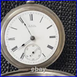 1882 Waltham PS Bartlett Model 1877 18s 11j Pocket Watch Silver Case Runs