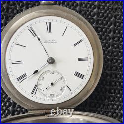 1882 Waltham PS Bartlett Model 1877 18s 11j Pocket Watch Silver Case Runs