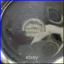 1883-84 18s WALTHAM GRADE STERLING MODEL 1879 7J Lever Set COIN SILVER CASE RUNS
