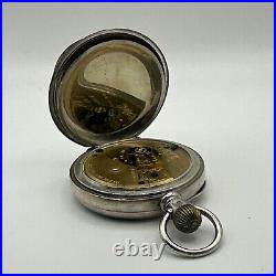 1883-84 18s WALTHAM GRADE STERLING MODEL 1879 7J Lever Set COIN SILVER CASE RUNS