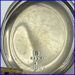 1883-84 18s WALTHAM GRADE STERLING MODEL 1879 7J Lever Set COIN SILVER CASE RUNS
