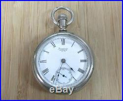1883 Antique Waltham Pocket Watch with Oresilver Case 11-Jewels 1-H5618
