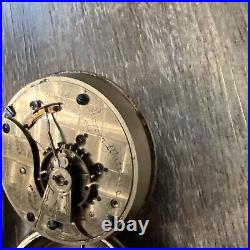 1883 Aurora Watch Co. 15 Jewels Coin Silver Case Pocket Watch