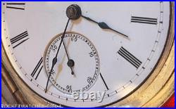 1883 ELGIN SIZE 18s POCKET WATCH KEY WIND&KEY SET 4 oz. COIN SILVER CASE RUNNING