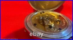 1883 ELGIN SIZE 18s POCKET WATCH KEY WIND&KEY SET 4 oz. COIN SILVER CASE RUNNING