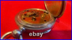 1883 ELGIN SIZE 18s POCKET WATCH KEY WIND&KEY SET 4 oz. COIN SILVER CASE RUNNING